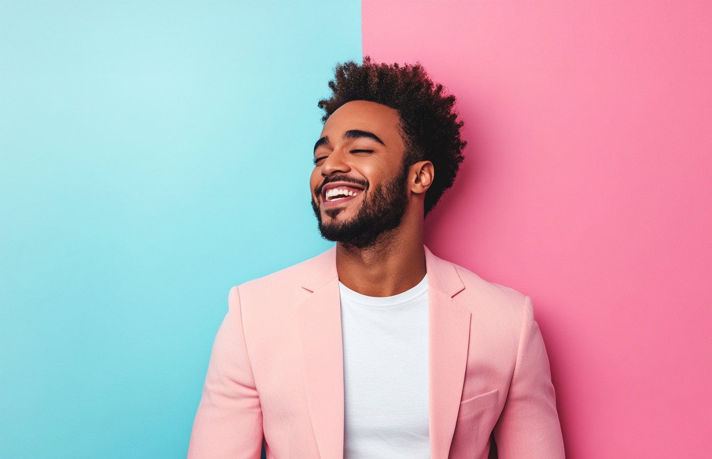 young-man-smiling-pink